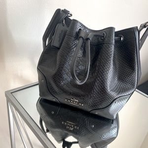 Coach crossbody bucket bag